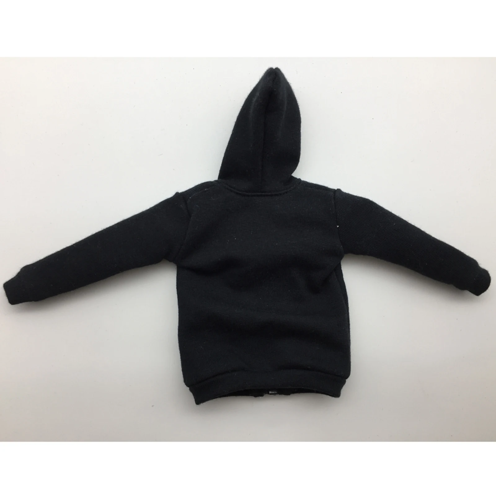 MagiDeal sudadera con capucha y cremallera gris para muñeco - imagen 4