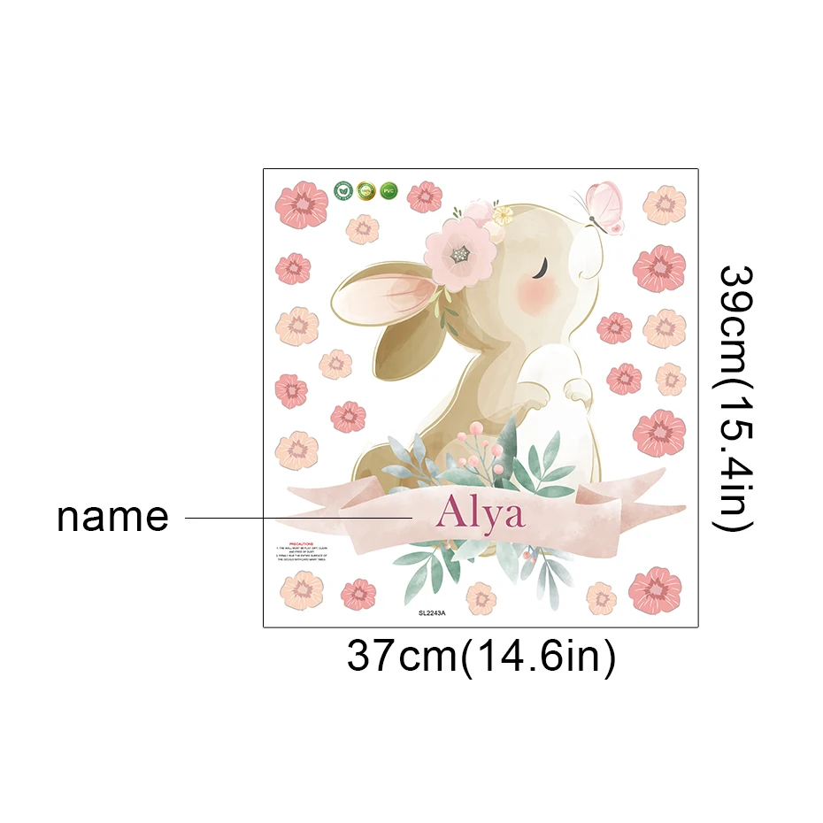 Diseño decorativo infantil para pared o puerta