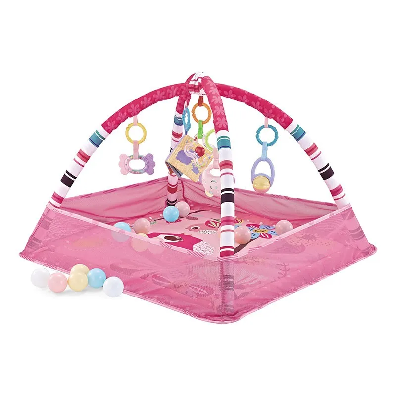 Kikkaboo Manta de juegos para bebé con bolas y actividades