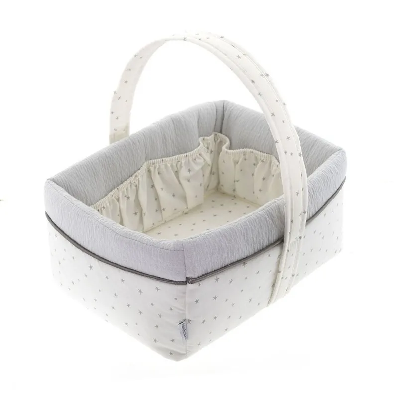 Cesta canastilla de bebé Cambrass Magia gris – regalo recién nacido