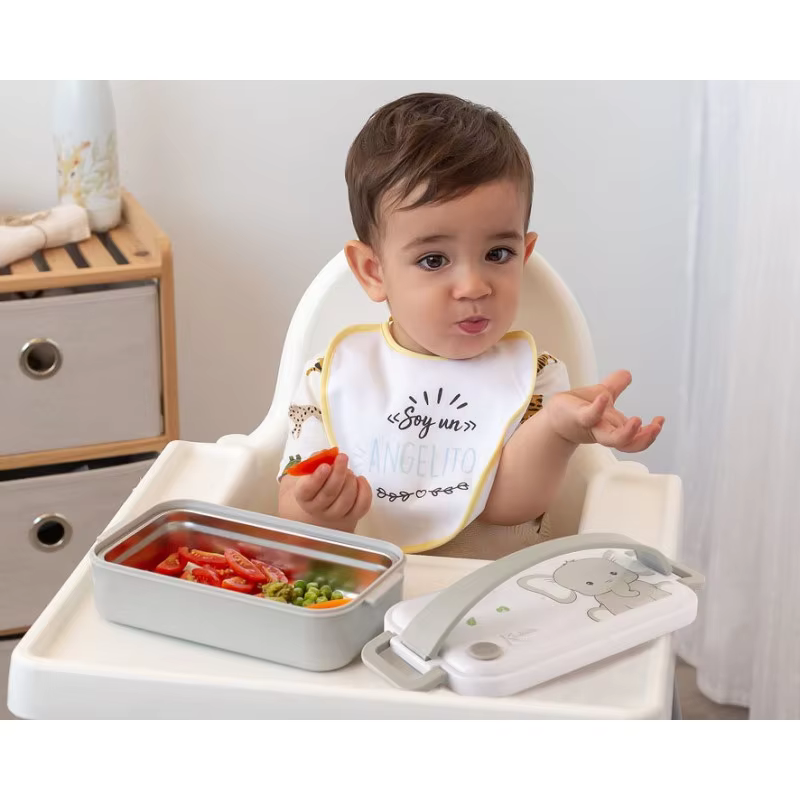 Caja de almuerzo Elefante Kiokids para niños - imagen 3