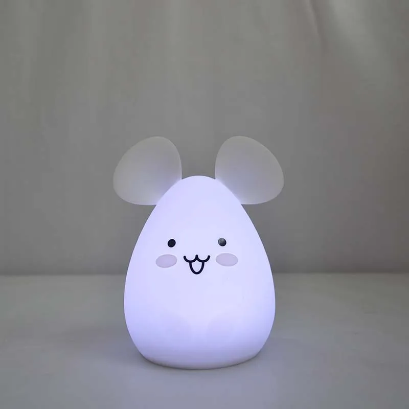 Luz nocturna de silicona Giomouse Innogio para bebés