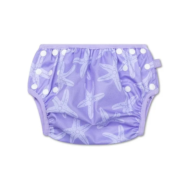 Swim Essentials pañal de natación lila con estrellas marinas