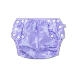 Swim Essentials pañal de natación lila con estrellas marinas