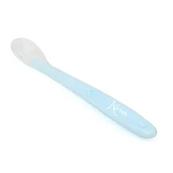 Kiokids Cuchara de Silicona Suave Ergonomica para Bebés