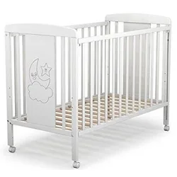 Cuna Mundibebe Cielo blanca de madera para bebé