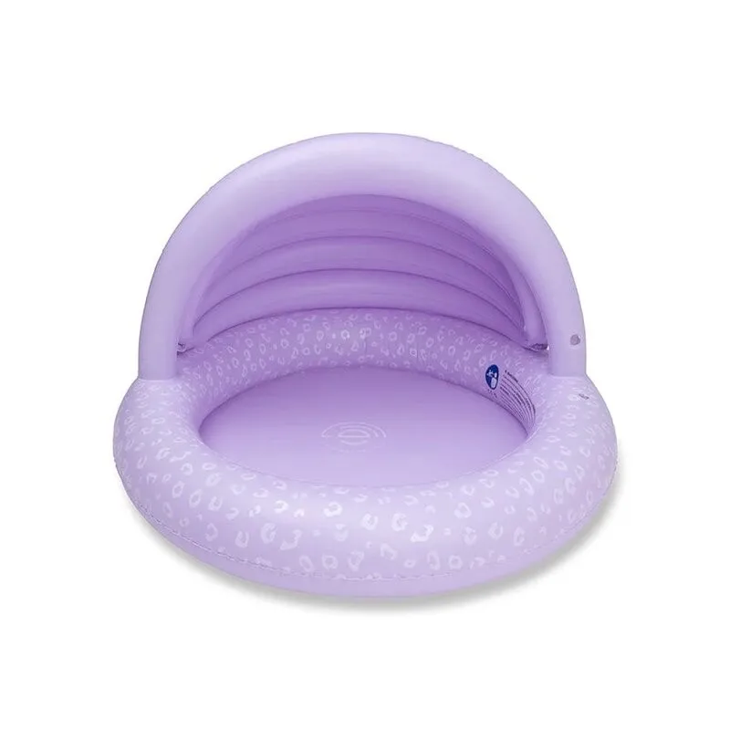 Swim Essentials piscina hinchable con toldo leopardo lila - imagen 2