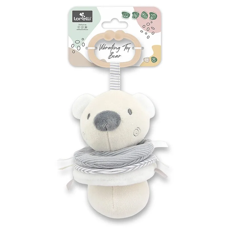 Lorelli peluche vibrador de animales para bebé, suave - imagen 4
