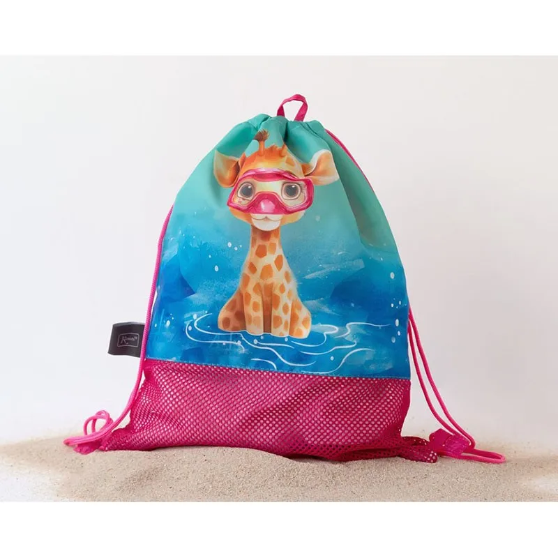Kiokids Bolsa de playa infantil con motivos animales - imagen 4