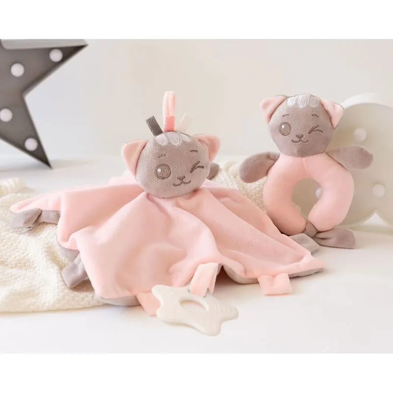 Kiokids doudou y sonajero de apego suave para bebé - imagen 3