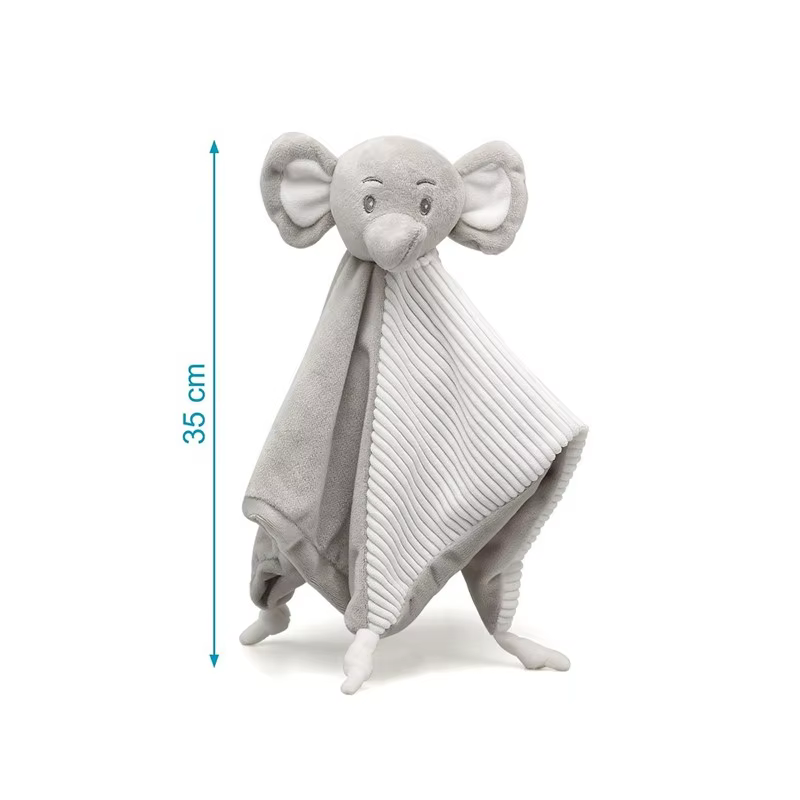Kiokids doudou elefante suave para bebé, peluche calmante para dormir - imagen 4
