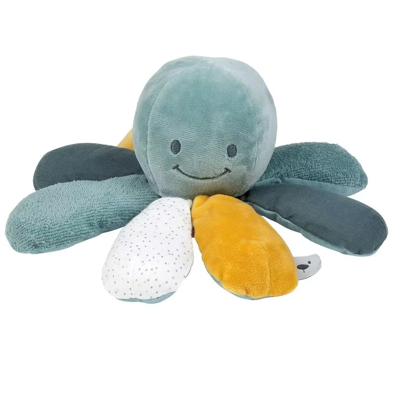 Nattou pulpo sensorial de actividades para bebé, juguete suave - imagen 3
