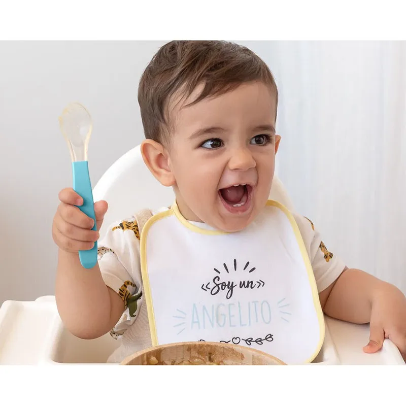 Kiokids Step Cuchara de silicona para alimentación infantil - imagen 5