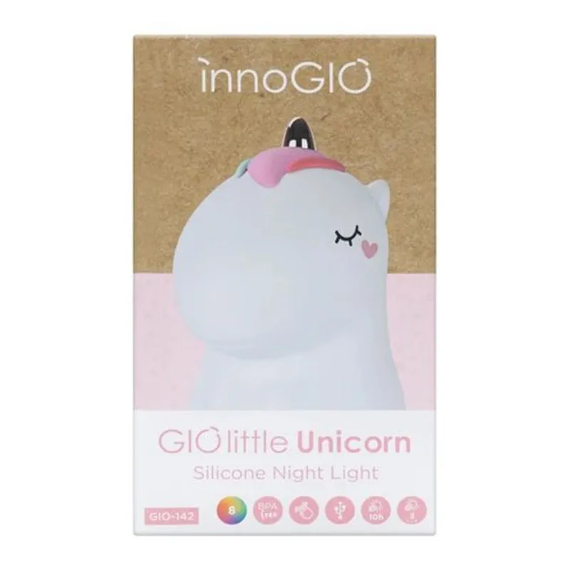 Innogio Luz de compañía unicornio – Lámpara nocturna infantil LED - imagen 3