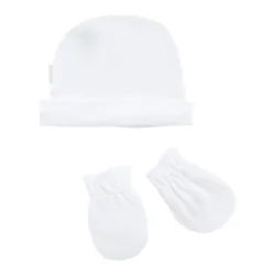 Cambrass Conjunto de gorro y manoplas para recién nacidos suave