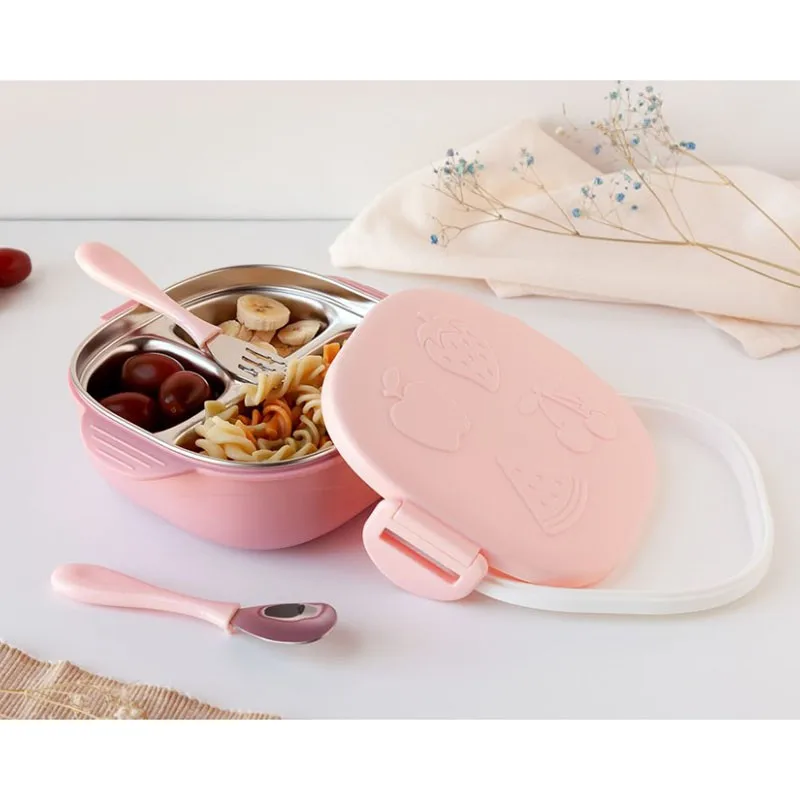 Caja de almuerzo de acero inoxidable Kiokids - imagen 4