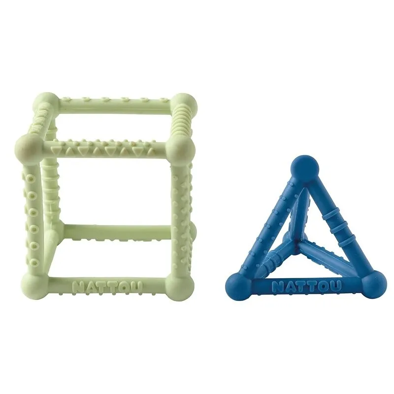 Set de juego cubo y pirámide Nattou para bebés - imagen 4