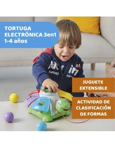 Chicco Tortuga de arrastre para bebés: arrastra y juega - imagen 3