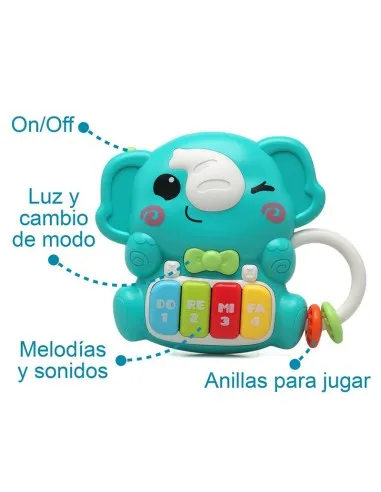 Kiokids juguete musical elefante con sonidos para bebés - imagen 5