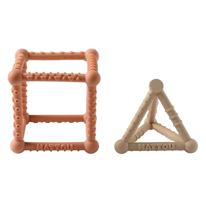 Set de juego cubo y pirámide Nattou para bebés - imagen 3