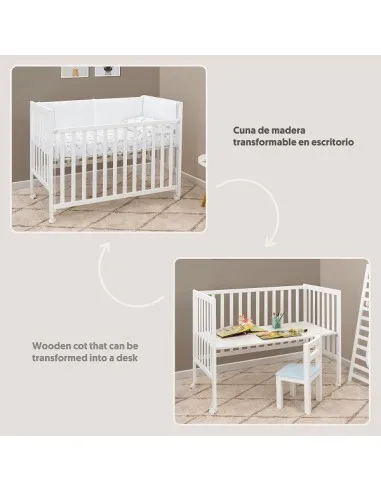 Interbaby Cuna transformable a escritorio Basic - imagen 4