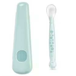 Saro Cuchara de silicona para bebé suave y divertida