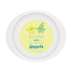 Vajilla para bebés Saro La Pera Limonera: plato y cuenco