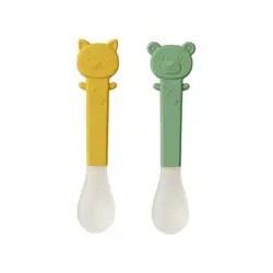 Saro cucharas para bebé con punta blandita de alimentación