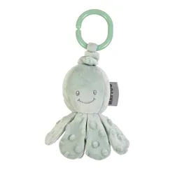 Peluche pulpo con vibración Nattou para bebés, juguete suave