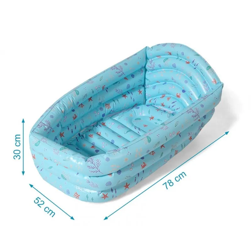 Kiokids bañera infantil hinchable para bebés plegable y fácil - imagen 5