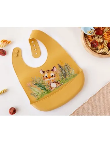 Kiokids babero de silicona con motivos animales - imagen 2