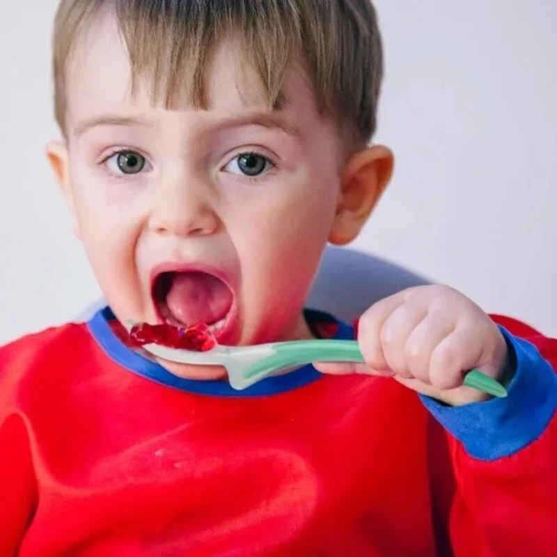 Nuvita Cuchara de silicona para alimentación infantil bebés - imagen 4