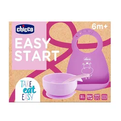 Chicco Easy Start vajilla de silicona para bebés