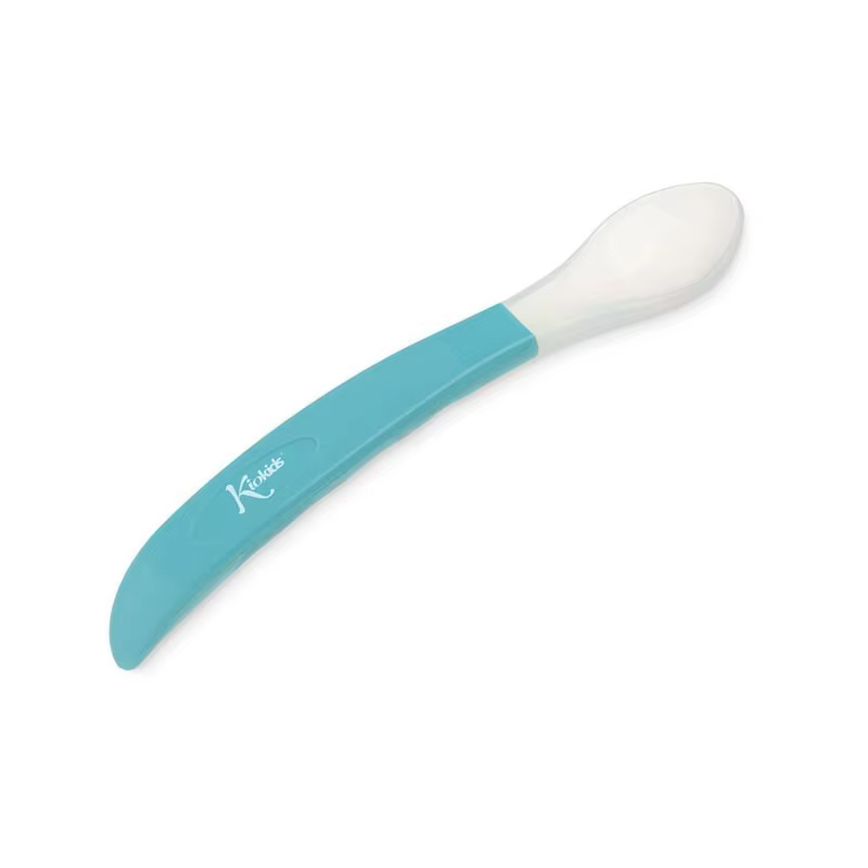 Kiokids Step Cuchara de silicona para alimentación infantil