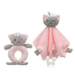 Kiokids doudou y sonajero de apego suave para bebé