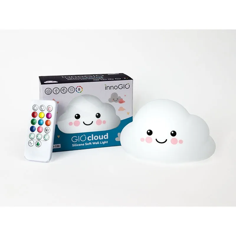 Luz infantil Giocloud Innogio de silicona con forma de nube - imagen 3