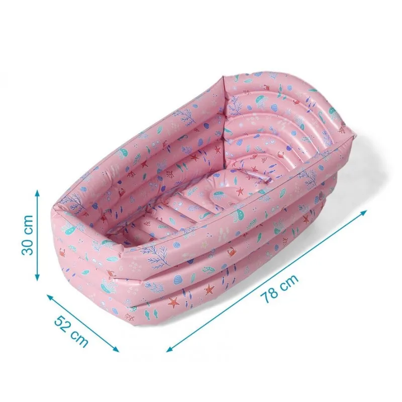 Kiokids bañera infantil hinchable para bebés plegable y fácil - imagen 4