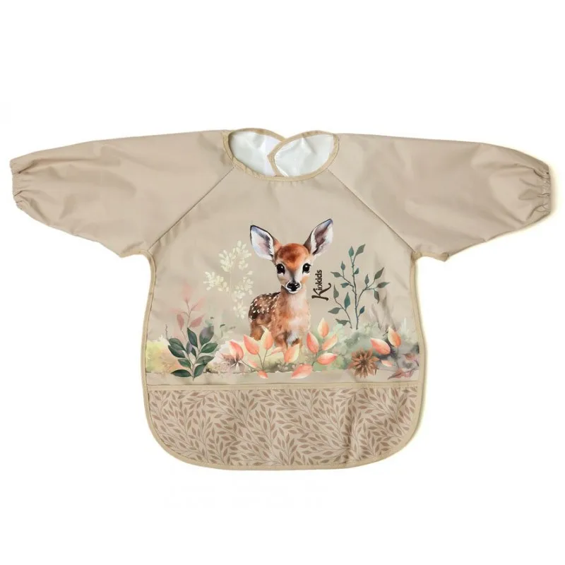 Kiokids babero impermeable con mangas antimanchas para bebés - imagen 2