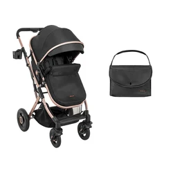 Kikkaboo Scarlett Cochecito Doble para Gemelos – Plegable y Ligero
