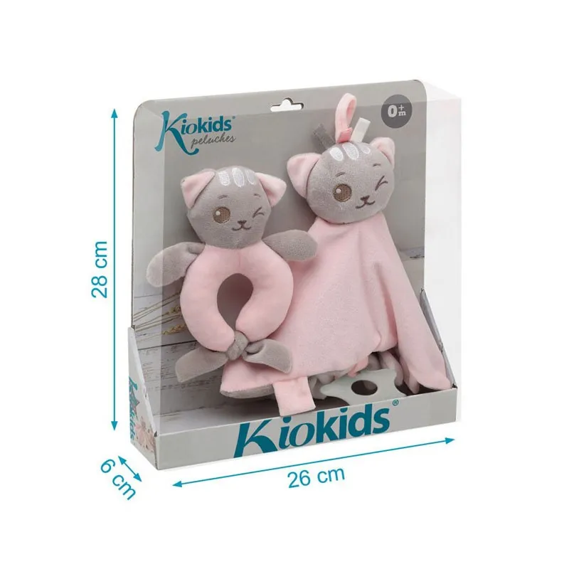 Kiokids doudou y sonajero de apego suave para bebé - imagen 2