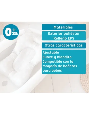 Kiokids asiento de baño blanco antideslizante para bebé - imagen 5