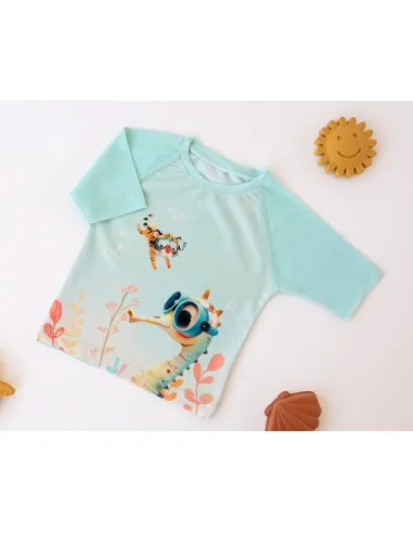 Kiokids camiseta de baño bebé con protección solar UPF