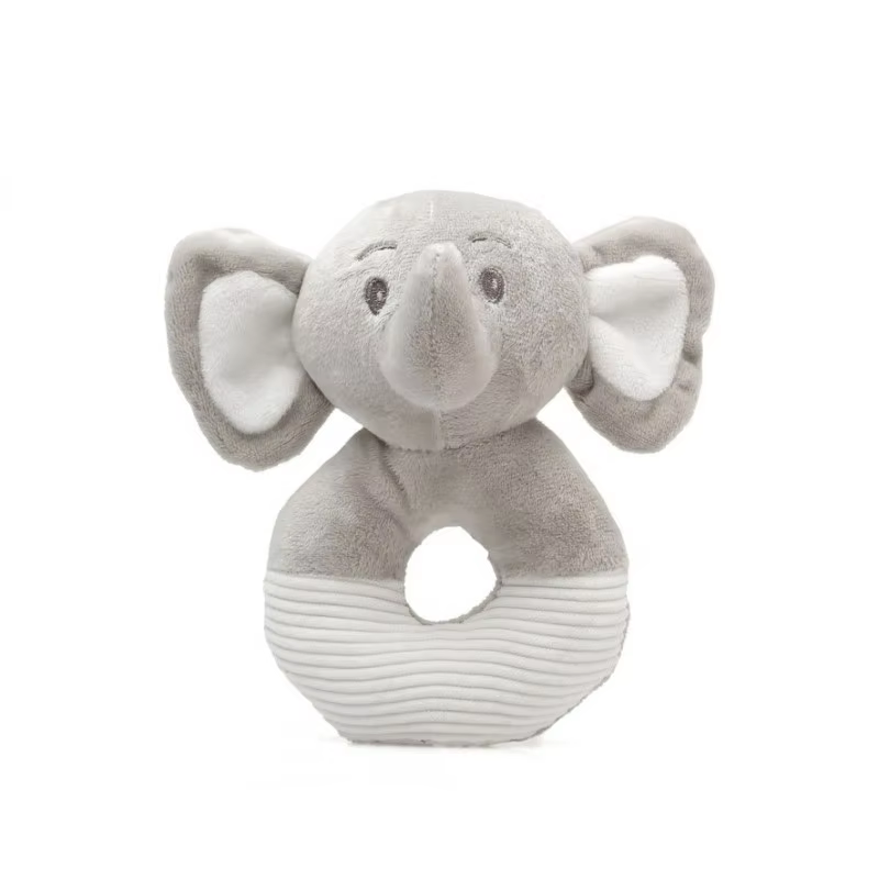 Kiokids peluche sonajero de elefante gris para bebé