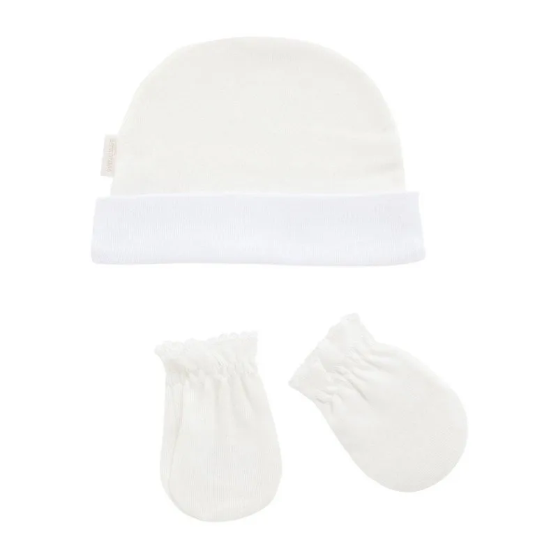 Conjunto gorro y manoplas para recién nacido