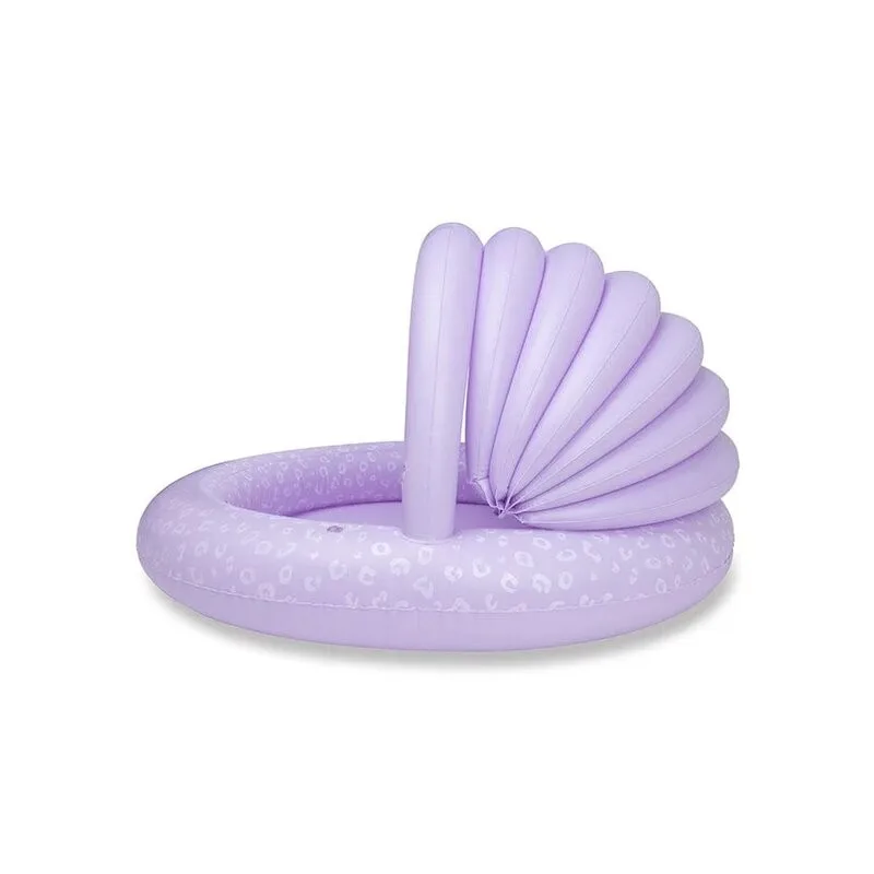 Swim Essentials piscina hinchable con toldo leopardo lila - imagen 3