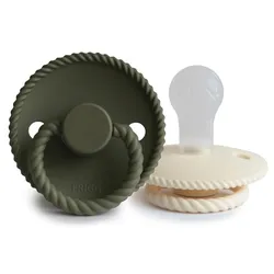 Chupetes de silicona Frigg con cordón Block