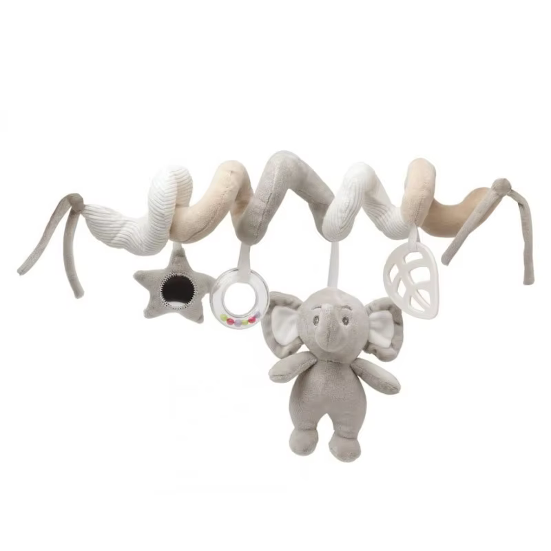 Kiokids espiral de peluche elefante gris para bebé