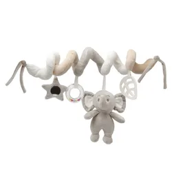 Kiokids espiral de peluche elefante gris para bebé