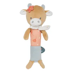 Peluche vaca Nattou Mila con sonido y tacto suave