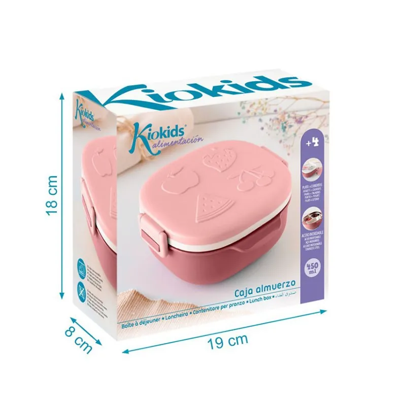 Caja de almuerzo de acero inoxidable Kiokids - imagen 5